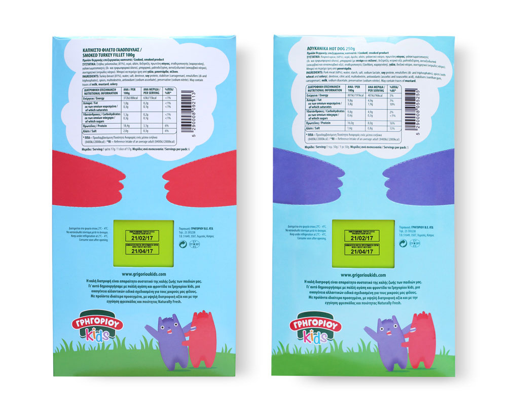 بسته بندی های محصولات گوشتی مخصوص کودکان